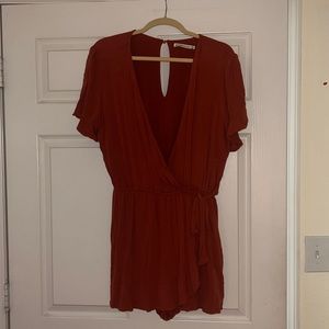Orange Abercrombie Romper